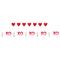 6ft. Stuffed Canvas Hearts &#x26; XOXO Yarn Tassel Garland Set